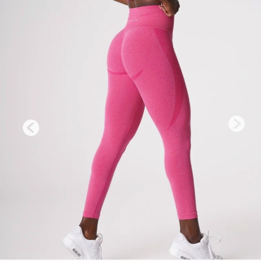 NVTGN Pink Seamless Contour Leggings